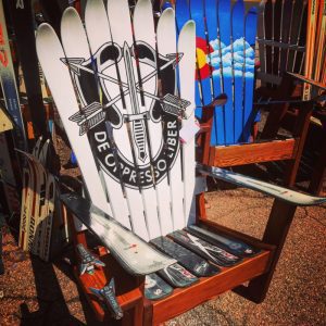 Special Forces Crest Adirondack Ski Chair