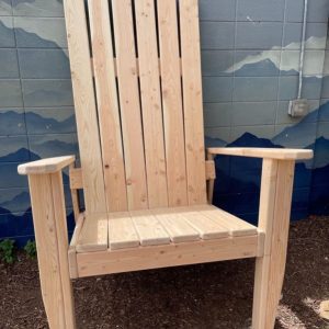XXL RAW (no STAIN) Adirondack Chair - 84"