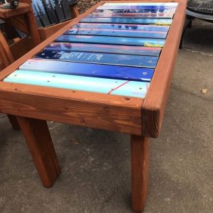 Ski Coffee Table - 36" x 18" x 18"