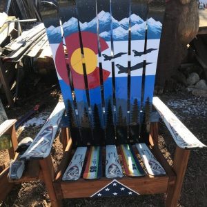 USAF Air Force Fighter Jets Themed Adirondack Ski Chair