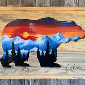Bear mountain mural beetlekill wall art
