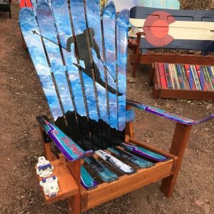 Downhill Skier Chair - Any colors