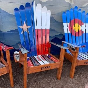 Texas State Flag with Bronze Star and Texas front board