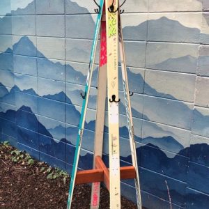 Standing Ski Hall Tree - Vintage Retro Skis
