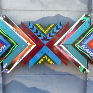 Ski Chevron Wall Art - 36"