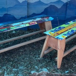 3-Ski Narrow Bench