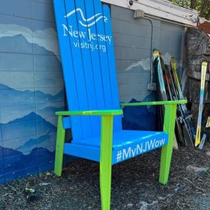 XXL Customizable 2-Tone STAINED Chair with Vinyl Logo - 96"