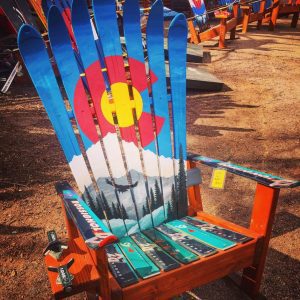 Colorado Eagle Mural Ski Chair