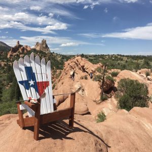 Texas State Flag Ski Chair