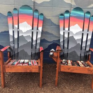 Set of 2 - Baja Mystic Mountains Sunset Hybrid Chairs
