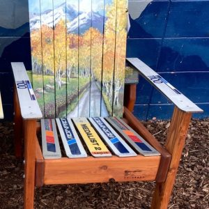 Aspen Mountain Mural Alpine Ski Chair