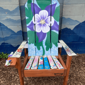 Columbine Flower Snowboard Chair