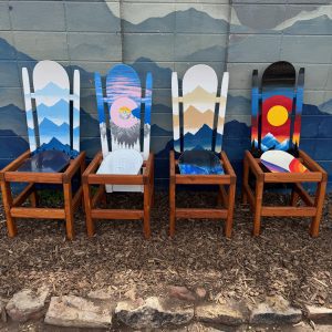 Customizable Hybrid Snowboard - Painted Patio Dining Chairs - Set of 4