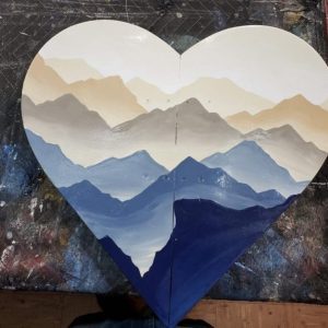 Mystic Mountain -SB Heart Wall Art