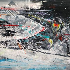 "Breaking the Mold" - 29"x 22" Skier wall print