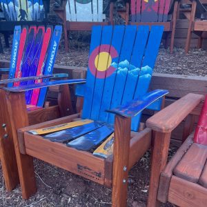 Colorado Mountain Stripe Alpine Chair